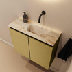 MONDIAZ TURE-DLUX 60cm toiletmeubel Oro. EDEN wastafel Frappe positie rechts. Zonder kraangat. SW1102887