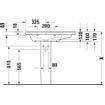 Duravit D-Neo wastafel 80x48x17cm 1 kraangat rechthoek Keramiek Wit SW640392