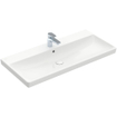Villeroy & Boch Avento meubelwastafel 100x47cm 1 kraangat met overloop wit SW59848
