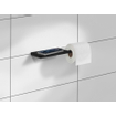 Smedbo Outline Toiletrolhouder - ophangen - Massief messing Mat Zwart SW976122