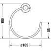 Duravit D Code handdoekring chroom 0315316