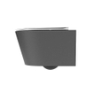 MONDIAZ LAVIE wandclosetpack - 36x53cm - diepspoel - rimless - Dark grey (grijs) - softclose - quick-release - toiletzitting - Talc (offwhite) SW1208755