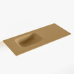 Mondiaz LEX Fontein - 70x30x0.9cm - wasbak Links - zonder kraangaten - voor toiletmeubel - Solid surface - Oro SW1025951