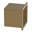 Fortifura Calvi Toiletrolhouder - inbouw - 17.3x17.3x15.3cm - Geborsteld Messing PVD (Goud) SW1126060