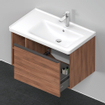 Duravit D-Neo wastafelonderkast 78.4x44x45.2cm 1 lade met softclose Noten Mat SW640800