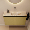 MONDIAZ TURE-DLUX 80cm toiletmeubel Oro. EDEN wastafel Frappe positie midden. Zonder kraangat. SW1102882