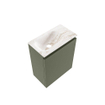 MONDIAZ TURE-DLUX 40cm toiletmeubel Army. EDEN wastafel Frappe positie links. Zonder kraangat. SW1102692