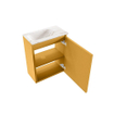 MONDIAZ TURE-DLUX 40cm toiletmeubel Ocher. EDEN wastafel Frappe positie links. Zonder kraangat. SW1102849