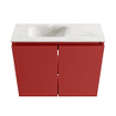MONDIAZ TURE-DLUX 60cm toiletmeubel Fire. EDEN wastafel Ostra positie links. Zonder kraangat. SW1104858