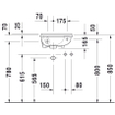 Duravit Starck 3 fontein 40x26 cm 1x kraangat rechts wit 0292753