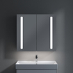 Villeroy & Boch My View 14+ spiegelkast met 2 deuren met LED verlichting verticaal 80x75x17.3cm incl. afsluitbare medicijnbox 1025444