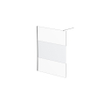 Saniclass Bellini Inloopdouche - 160x200cm - veiligheidsglas - helder glas matte band - anti kalk - chroom SW358002