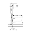 Geberit Duofix inbouwreservoir 112x12cm m/bed.pl. delta 50 sq.wit SW1237468