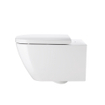 Duravit Happy D.2 WC-zitting 43x35.9x4.3cm met quickrelease Kunststof wit Glanzend SW54351