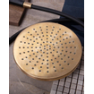 Hotbath Mate hoofddouche 20cm rond messing geborsteld SW108492