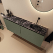 MONDIAZ TURE-DLUX 120cm toiletmeubel Army. EDEN wastafel Lava positie rechts. Zonder kraangat. SW1103676