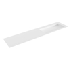 Mondiaz AVON Inbouw wastafel - 200cm - wasbak rechts - Solid Surface Talc SW435598