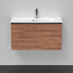 Duravit D-Neo wastafelonderkast 81x44x37.2cm 1 lade Noten Mat SW640770