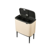 Brabantia Bo Touch Bin Afvalemmer - 3x11 liter - 3 kunststof binnenemmers - soft beige SW1117520