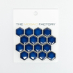 SAMPLE The Mosaic Factory Barcelona mozaiëktegel 2,3x2,6x0,5cm hexagon geglazuurd porselein wand bekleding voor binnen en buiten vorstbestendig glanzend cobalt blauw SW862000
