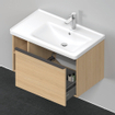 Duravit D-Neo wastafelonderkast 78.4x44x45.2cm 1 lade met softclose Natuur eiken Mat SW641120