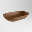 Mondiaz Onni Waskom - 55x35x10cm - ovaal - opbouw - Solid Surface Rust SW643542