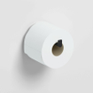 Clou Flat toiletrolhouder zonder klep Zwart mat SW86592