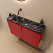 MONDIAZ TURE-DLUX 80cm toiletmeubel Fire. EDEN wastafel Lava positie links. Zonder kraangat. SW1103793
