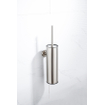 Fortifura Calvi toiletborstelhouder - gesloten model - wand - rond - Geborsteld RVS PVD (RVS) SW1111542