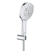 GROHE Rainshower SmartActive 130 Handdoucheset - 3 straalsoorten - rond - met houder - gladde slang - 150cm - chroom SW471474
