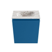 MONDIAZ TURE-DLUX 40cm toiletmeubel Jeans. EDEN wastafel Glace positie midden. Zonder kraangat. SW1103365