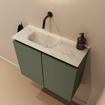 MONDIAZ TURE-DLUX 60cm toiletmeubel Army. EDEN wastafel Ostra positie links. Zonder kraangat. SW1104703