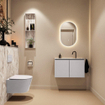 MONDIAZ TURE-DLUX 80cm toiletmeubel Cale. EDEN wastafel Glace positie midden. Met 1 kraangat. SW1103173