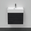 Duravit D-Neo wastafelonderkast 58.4x44x37.2cm 1 lade met softclose Eiken (zwart) Mat SW640516