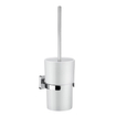 Smedbo Ice Toiletborstelhouder - open - wandmodel - chroom/porselein SW74379