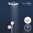 GROHE QuickFix Precision SmartControl inbouw douchesysteem met Vitalio Rain Mono 310 hoofddouche chroom SW1120182