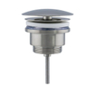 FortiFura Calvi fonteinkraanset met staande fonteinkraan laag, always open plug en design sifon PVD Geborsteld RVS SW798640