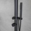 Fortifura Outdoor Deluxe Vrijstaande Buitendouche - RVS 316 - handdouche - regendouche - mat zwart SW704716