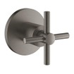 Grohe Atrio Inbouwthermostaat - 1 knop - stopkraan - met kruisgreep - brushed hard graphite SW225063