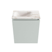 MONDIAZ TURE-DLUX 40cm toiletmeubel Greey. EDEN wastafel Frappe positie links. Met 1 kraangat. SW1102764
