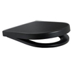 Plieger Kansas closetzitting met deksel softclose en quickrelease mat zwart SW161797
