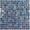 The Mosaic Factory Amsterdam mozaïektegel - 32.2x32.2cm - wand en vloertegel - Vierkant - Glas Dark Blue glans SW654766