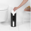 Brabantia ReNew Reserverolhouder - 3 rollen - matt black SW454733