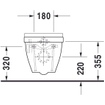Duravit Starck 3 Wandcloset 62Cm Met Spoelrand Diepspoel Gliss Wit SW117191