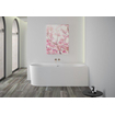 Plieger Kansas Hoekbad - 180x80x60cm - hoek rechts - met waterinlaat - met af- en overloopgarnituur - met poten - acryl - mat wit SW1027482