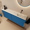 MONDIAZ TURE-DLUX 120cm toiletmeubel Jeans. EDEN wastafel Ostra positie rechts. Zonder kraangat. SW1104883