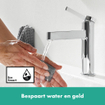 Hansgrohe Finoris wastafelkraan 110 pop-up plug chroom SW651096