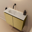 MONDIAZ TURE-DLUX 60cm toiletmeubel Oro. EDEN wastafel Opalo positie links. Zonder kraangat. SW1104467