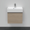 Duravit D-Neo wastafelonderkast 58.4x44x37.2cm 1 lade met softclose Eiken (terra) Mat SW640721