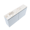 MONDIAZ TURE-DLUX 100cm toiletmeubel Clay. EDEN wastafel Frappe positie links. Zonder kraangat. SW1102694